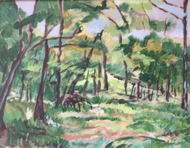 Peinture intitulée "Forêt" par Michèle Gerbaud, Œuvre d'art originale