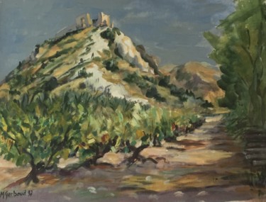 Painting titled "Castelas" by Michèle Gerbaud, Original Artwork