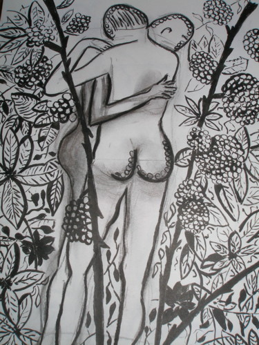 Zeichnungen mit dem Titel "EMPRISE" von Michele Glaize, Original-Kunstwerk, Tinte