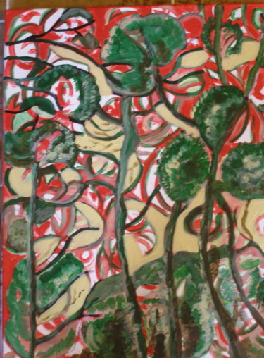 Картина под названием "CONFIANCE EN LA VIE" - Michele Glaize, Подлинное произведение искусства, Акрил Установлен на Деревянн…