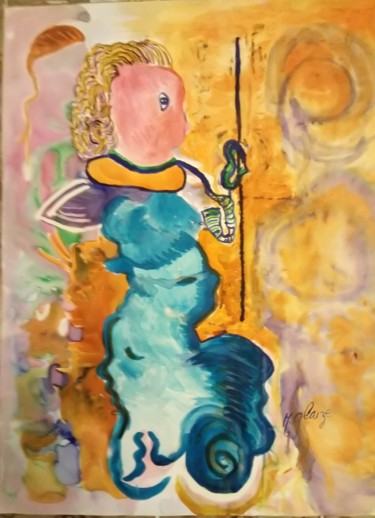 Pintura intitulada "ANTIGONE" por Michele Glaize, Obras de arte originais, Tinta