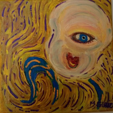 Schilderij getiteld "MON OEIL SUFFIT POU…" door Michele Glaize, Origineel Kunstwerk, Acryl