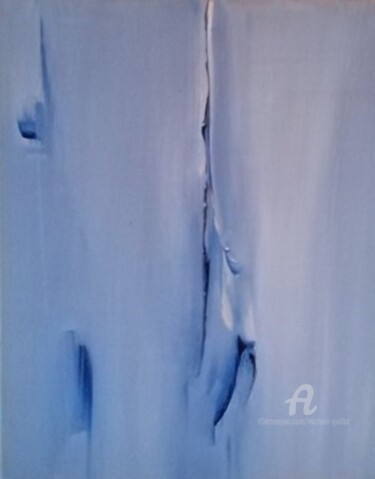 Painting titled "BLUE DREAM" by Michele Guillot, Original Artwork, Acrylic Mounted on Wood Stretcher frame