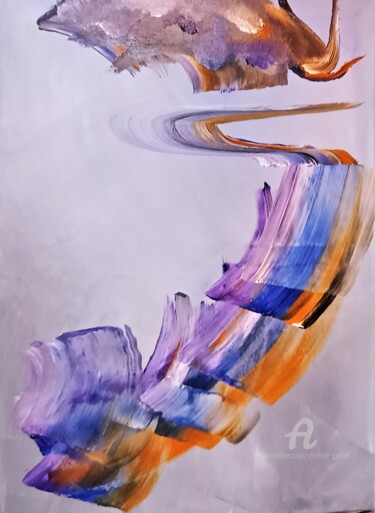 Картина под названием "INSAISISSABLE / ELU…" - Michele Guillot, Подлинное произведение искусства, Акрил Установлен на Деревя…