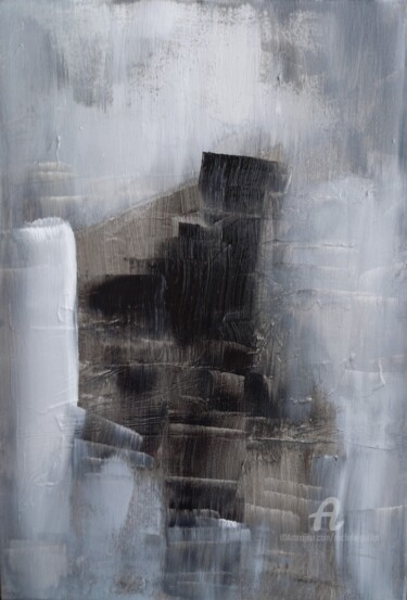 Malerei mit dem Titel "SPLEEN" von Michele Guillot, Original-Kunstwerk, Acryl Auf Keilrahmen aus Holz montiert