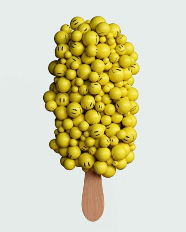 Digitale Kunst getiteld "Stano gelato-3" door Michele Iannizzotto, Origineel Kunstwerk, Digitale afdruk