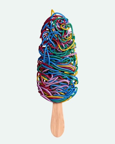 Digital Arts titled "Strano gelato 5" by Michele Iannizzotto, Original Artwork, 3D Modeling