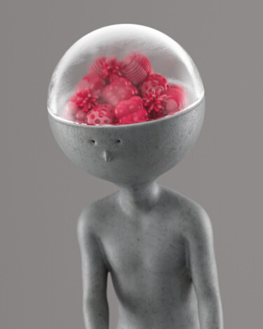 Digital Arts με τίτλο "paranoia" από Michele Iannizzotto, Αυθεντικά έργα τέχνης, 3D Μοντελοποίηση