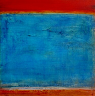Painting titled "Hommage à Rothko" by Michèle Labbre Cayla, Original Artwork, Oil
