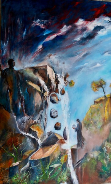 Malerei mit dem Titel "Cassandre" von Michèle Labbre Cayla, Original-Kunstwerk, Öl