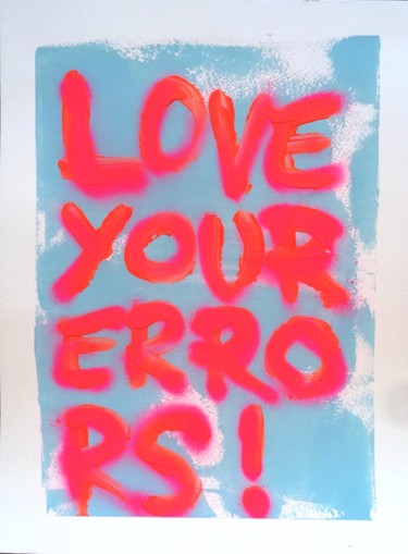 Painting titled "Love Your Errors #2" by Michele Lysek (WP11), Original Artwork, Acrylic