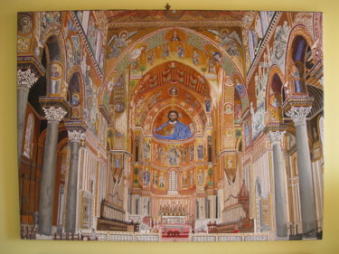 Painting titled "duomo-di-monreale-2…" by Michele Montalto, Original Artwork