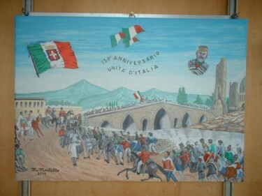 Painting titled "150° Anniversario d…" by Michele Montalto, Original Artwork, Other