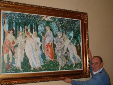 Painting titled "Primavera di Alessa…" by Michele Montalto, Original Artwork, Oil