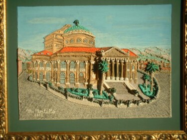Painting titled "Teatro Massimo ( Pa…" by Michele Montalto, Original Artwork, Oil