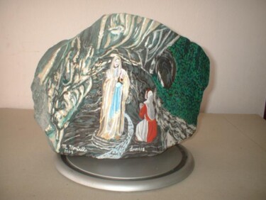 Pittura intitolato "Madonna di Lourdes…" da Michele Montalto, Opera d'arte originale, Altro