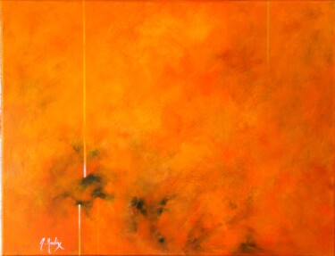 Painting titled "Traces n°4" by Michèle Radix, Original Artwork, Acrylic