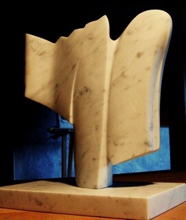 Sculpture titled "Marbre de Carrare "…" by Michèle Radix, Original Artwork