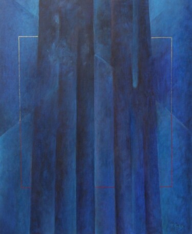 Peinture intitulée "Mystère pesant 2" par Michèle Radix, Œuvre d'art originale, Huile