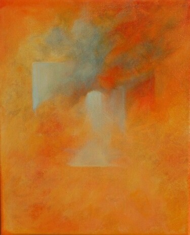 Painting titled "puits de lumière sé…" by Michèle Radix, Original Artwork, Oil