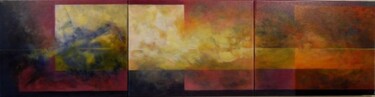 Painting titled "continuité suite 2" by Michèle Radix, Original Artwork, Oil