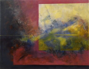 Painting titled "Séquence 4" by Michèle Radix, Original Artwork, Oil