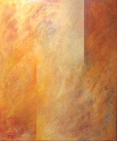 Painting titled "Espace plain-chant" by Michèle Radix, Original Artwork