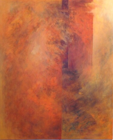 Painting titled "Au commencement" by Michèle Radix, Original Artwork