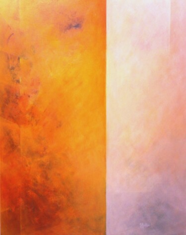 Painting titled "Lumineux silence" by Michèle Radix, Original Artwork