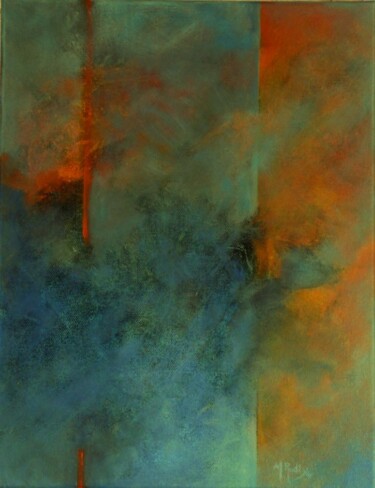 Peinture intitulée "cheminement-5." par Michèle Radix, Œuvre d'art originale, Acrylique