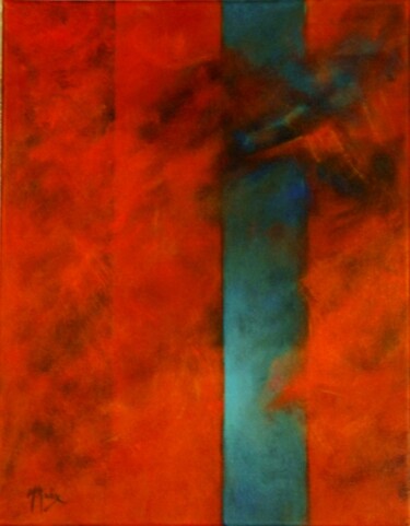 Peinture intitulée "cheminement-6." par Michèle Radix, Œuvre d'art originale, Acrylique