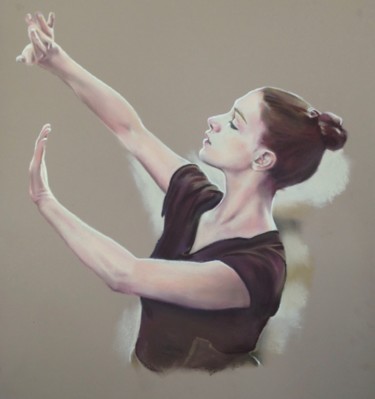 Painting titled "Danse VIII" by Michèle Rais, Original Artwork, Pastel