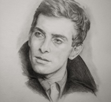 Dessin intitulée "Fred" par Michèle Rais, Œuvre d'art originale, Graphite