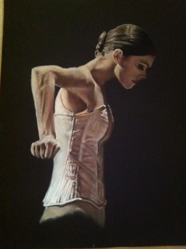 Painting titled "danse 1" by Michèle Rais, Original Artwork, Pastel