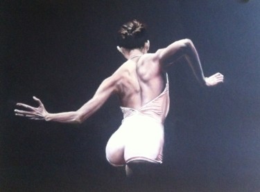 Peinture intitulée "Danse 7" par Michèle Rais, Œuvre d'art originale, Pastel