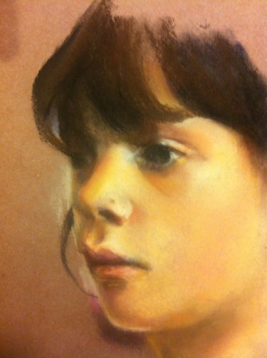 Peinture intitulée "Série "Portraits en…" par Michèle Rais, Œuvre d'art originale, Pastel