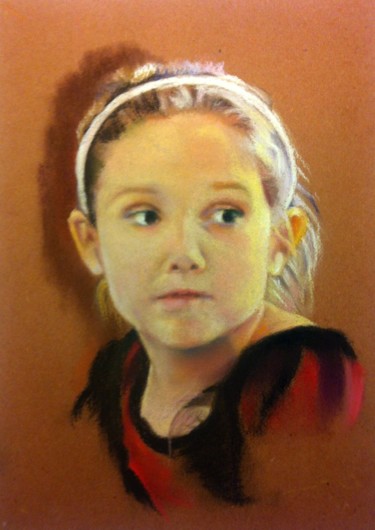 Painting titled "Série "Portraits en…" by Michèle Rais, Original Artwork, Pastel