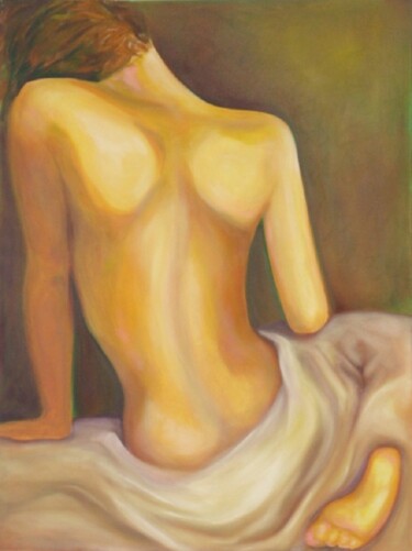 Malerei mit dem Titel "Bath II" von Michele Rene, Original-Kunstwerk, Acryl