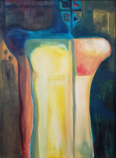 Painting titled "Torso" by Michele Rene, Original Artwork, Acrylic