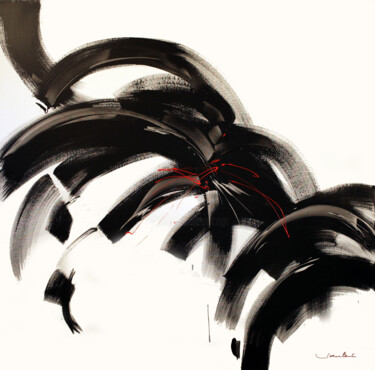 Картина под названием "Esprit et Rythmes 5" - Michèle Sauberli, Подлинное произведение искусства, Акрил Установлен на Деревя…