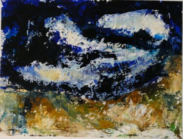 Malerei mit dem Titel "abstraction" von Michèle Van Goethem Villain (MiVaGo), Original-Kunstwerk, Öl