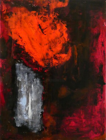 Картина под названием "abstraction 9" - Michèle Van Goethem Villain (MiVaGo), Подлинное произведение искусства, Масло