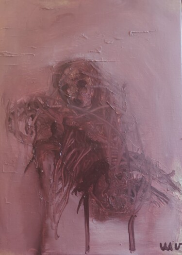 Peinture intitulée "Memento mori 190122" par Michèle Vaucelle, Œuvre d'art originale, Huile
