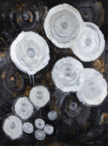 Картина под названием "Idées Folles" - Michèle Ville, Подлинное произведение искусства, Масло Установлен на Деревянная рама…