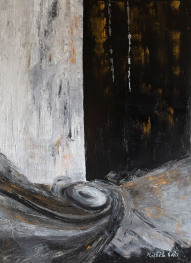 제목이 "Tourbillon"인 미술작품 Michèle Ville로, 원작, 기름 나무 들것 프레임에 장착됨