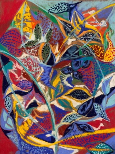 Peinture intitulée "L’automne n’est pas…" par Michèle Padoy, Œuvre d'art originale, Pastel Monté sur Carton