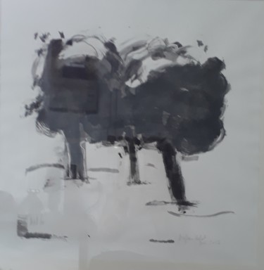 Printmaking titled "Le bosquet" by Michèle Dutruel-Dandelot, Original Artwork, Monotype