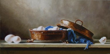 Pittura intitolato "natura morta" da Michele Fiore, Opera d'arte originale, Olio