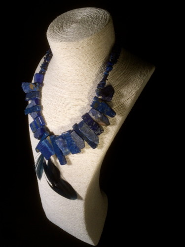 Artcraft titled "Lapis Lazuli" by Michele Lafont, Original Artwork, Jewelry Sets