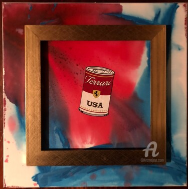 Painting titled "Tela tomato soup ca…" by Michele Miglietta, Original Artwork, Acrylic